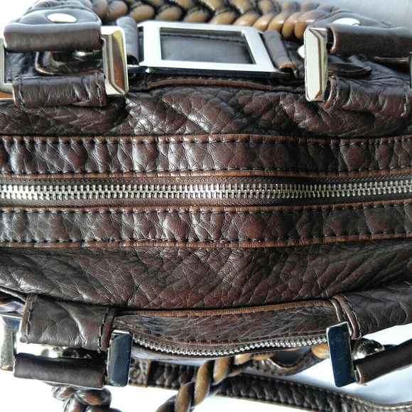 Black Rivet Bags Rockin Black Rivet F Leather Chocolate Brown Purse Poshmark